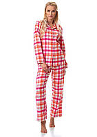 Теплая женская пижама из фланели Key mix принт LNS 437 B23