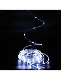 Гірлянда світлодіодна нитка Led "Краплі роси" дюралайт на 100 світлодіодів 9 м з USB підключенням Білий, фото 2