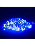 Гірлянда світлодіодна нитка Led "Краплі роси" дюралайт на 100 світлодіодів 9 м з USB підключенням Синій, фото 2