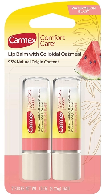 Бальзам для губ Carmex watermelon кавун 2шт