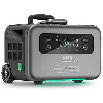 Портативна зарядна станція Zendure SuperBase Pro 1500 універсальна електростанція з розеткою 220В, фото 1