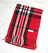 Шарф палантин кашеміровий Клітина Барба червоний, фото 3