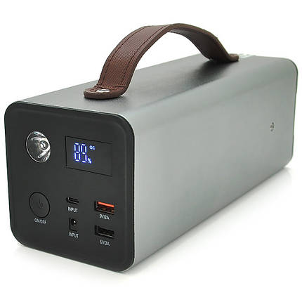 Портативна зарядна станція Voltronic XM02-300W з розеткою 220В ліхтариком акумулятор для дому 300W 40000 mAh, фото 1