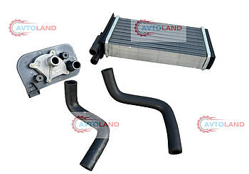 Радіатор опалення у зборі ВАЗ 2108-099, 2113-15, ЗАЗ 1102-03, алюм.