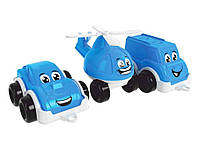 Транспорт детский игрушечный Мини синий арт.5804 3шт/уп ТМ ТЕХНОК BP