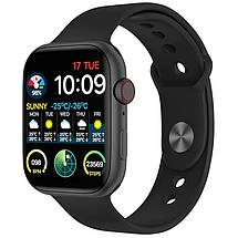 Розумний смарт-годинник Smart Watch i8 PRO MAX з голосовим викликом трекер пульсометр тонометр Чорний, фото 4