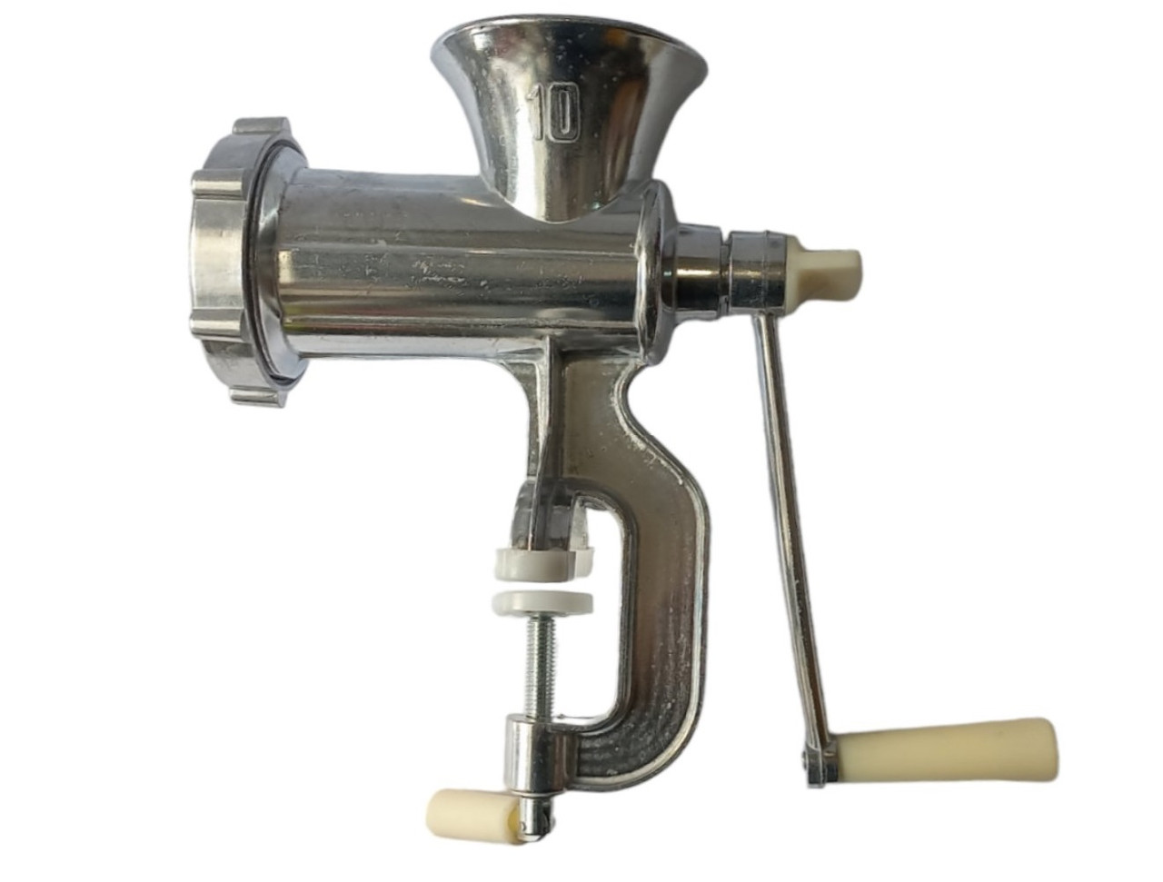 М'ясорубка ручна механічна №10 дюралюмінієва, фото 1