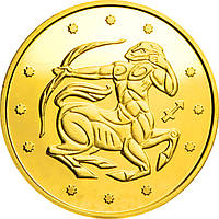 Золотая монета 1/25oz Стрелец 2 гривны 2007 Украина