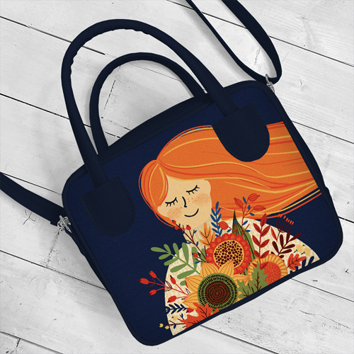 Сумка жіноча Kitto Руда дівчина 25x20x9 см (SKI_23S032_TSI), фото 1