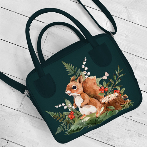 Сумка жіноча Kitto Білочка 25x20x9 см (SKI_23S026_TZE), фото 1