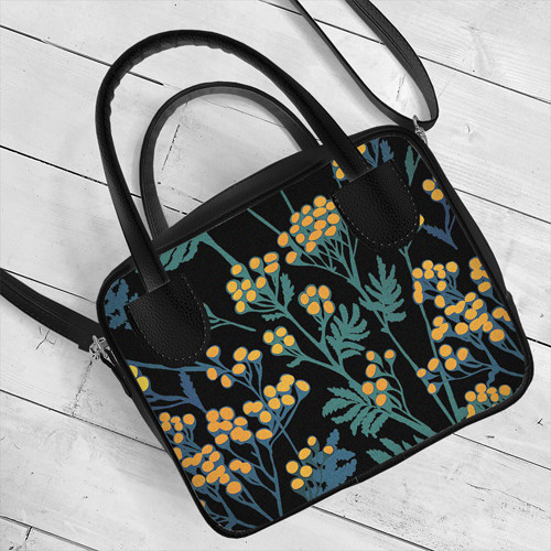 Сумка жіноча Kitto Жовті квіти 25x20x9 см (SKI_23S010_BL), фото 1