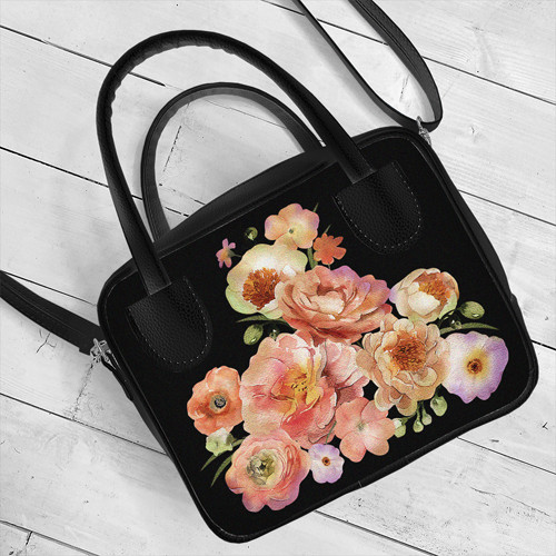 Сумка жіноча Kitto Рожеві квіти 25x20x9 см (SKI_23S004_BL), фото 1