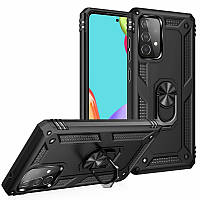 Ударостійкий чохол Serge Ring for Magnet для Samsung Galaxy A72 4G / A72 5G Чорний