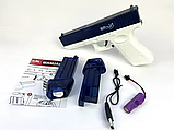Водяний пістолет електричний на акумуляторі Glock Electric Water Gun Blue, фото 6