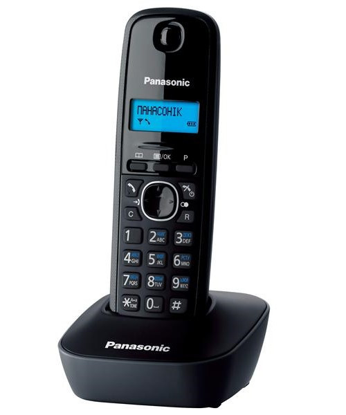 Радіотелефон-DECT Panasonic KX-TG161111UAH Темно-сірий