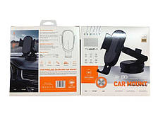 Holder (автодержатель) Profit MW21-1 15W (PD+QC3).0) механический с беспроводной зарядкой (крепление на стекло