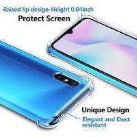 Противоударный силиконовый чехол Shock Xiaomi Redmi 9A Прозрачный