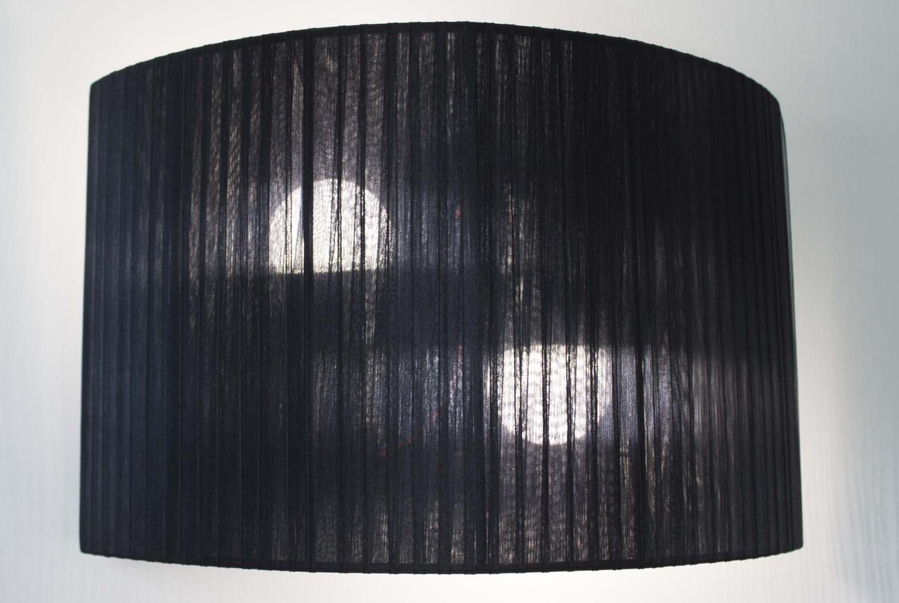 Бра металеве чорне на 2 лампи Е27 24х37х12 см