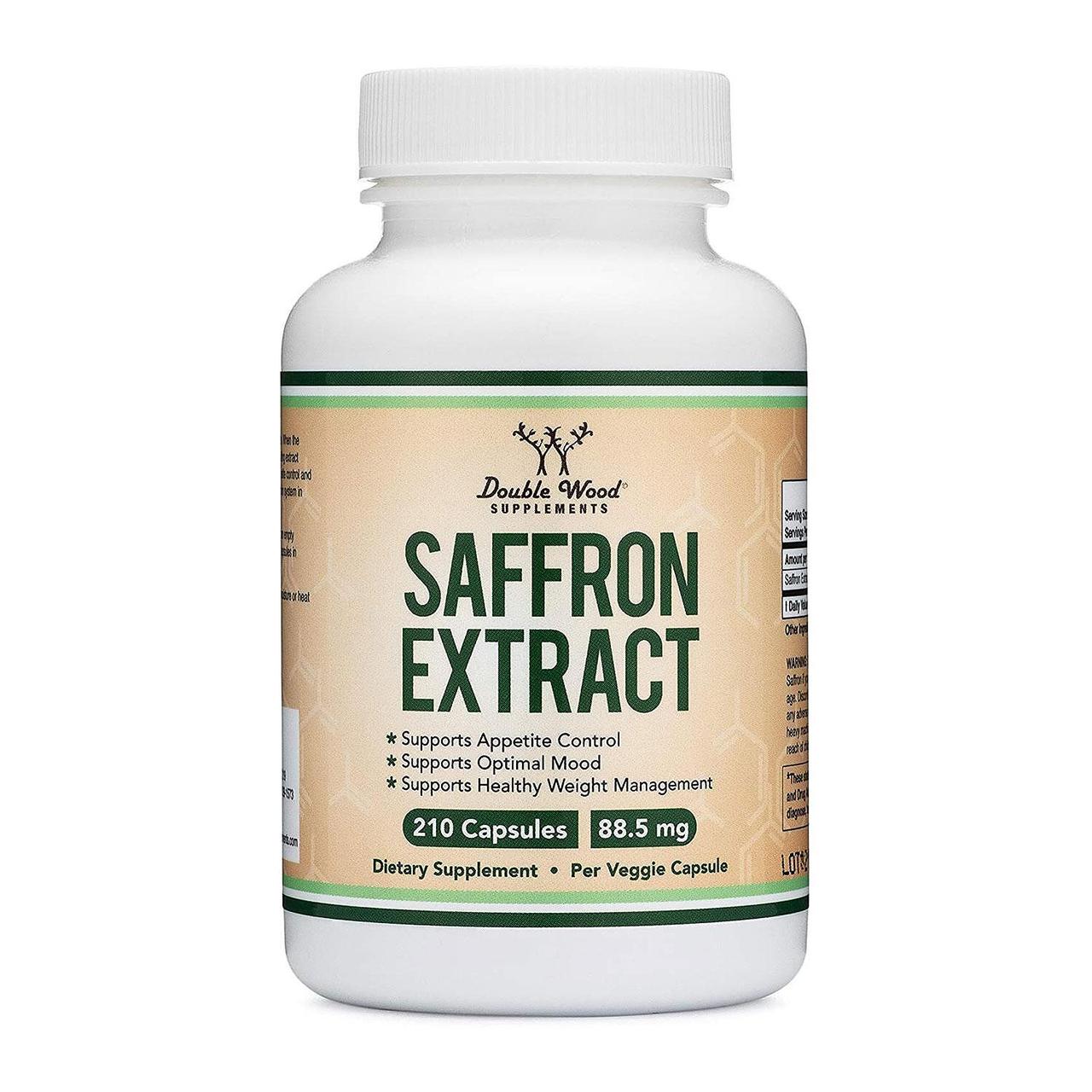 Екстракт шафрану Double Wood Saffron Extract 88.5 mg, 210 capsules, фото 1
