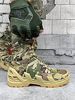 Берцы тактические Vaneda мультикам с мембраной Gore-Tex Mужские ботинки тактические на шнурке нубук мультикам