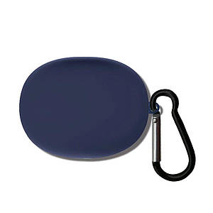 Силіконовий чохол із карабіном для Anker Soundcore Liberty 3 Pro синій