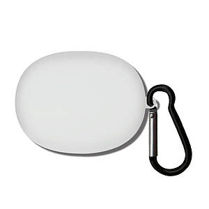 Силіконовий чохол із карабіном для Anker Soundcore Liberty 3 Pro білий