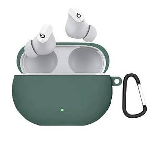 Силіконовий чохол із карабіном для Beats Studio Buds зелений