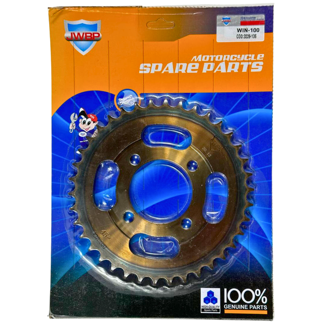 Звезда приводная задняя 428-38Т зубов D54мм золотая Дельта/Альфа