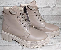 Ботинки зимние бежевые для девочки от производителя модель СЛ23-312-2П