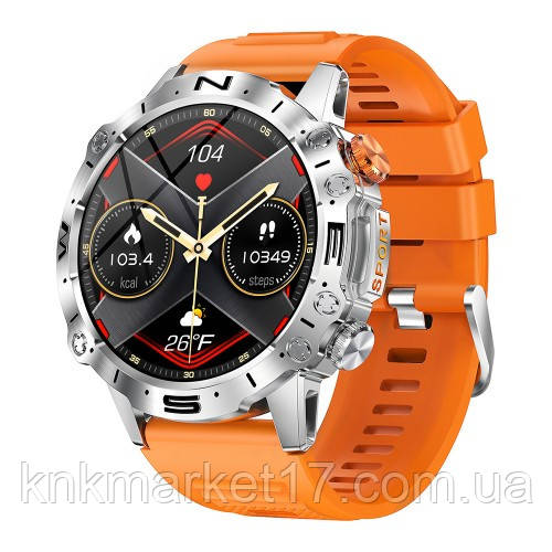 Ультрарозумний годинник Modfit Combat Silver Orange, фото 1