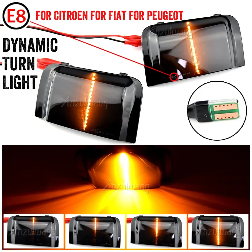 Динамічний LED-повторювач повороту в дзеркало Peugeot Boxer (06-18), Fiat Ducato (06-18), Citroen Jumper