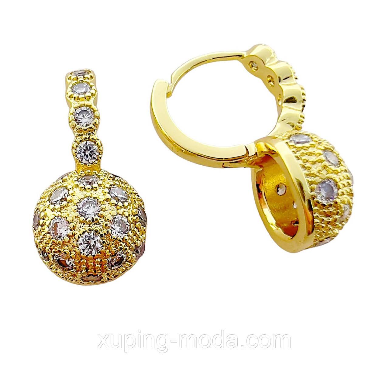 Сережки ксюпінг. Розпродаж! 20х10 мм. Лимон, фото 1