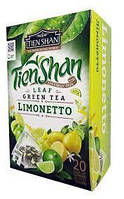 Зелений чай с лимоном Тянь Шань Лимонетто Limonetto 20 пирамидок