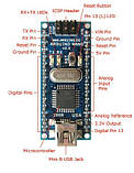 Arduino Nano V3.0 ATmega328 Micro usb [#Z-5], фото 6