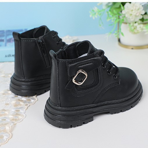 Трендовые ботинки для мальчика рр 21-25 Детские ботинки мальчику на осень Черные ботинки мальчику - фото 2 - id-p1001505061