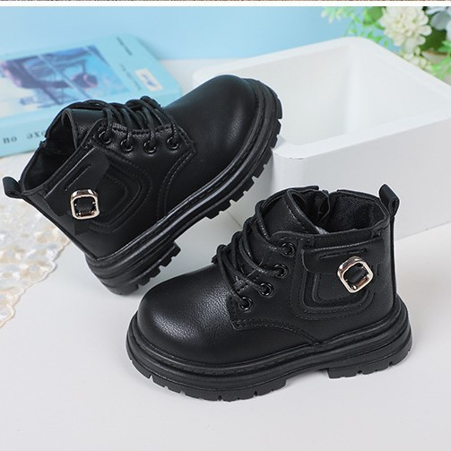 Трендовые ботинки для мальчика рр 21-25 Детские ботинки мальчику на осень Черные ботинки мальчику - фото 3 - id-p1001505061