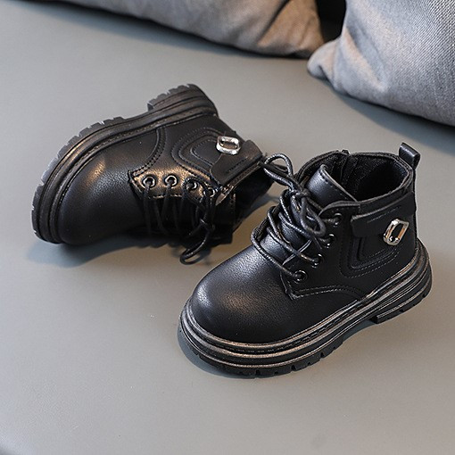 Трендовые ботинки для мальчика рр 21-25 Детские ботинки мальчику на осень Черные ботинки мальчику - фото 6 - id-p1001505061