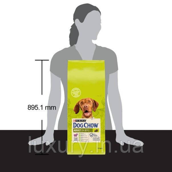 Сухий корм DOG CHOW Adult 1+ для дорослих собак з ягням 14 кг