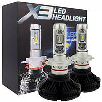 Комплект автомобільних LED ламп X3 H11 25 W 6000 Lm 6500 K HeadLight, Світлодіодні LED-лампи для автомобіля