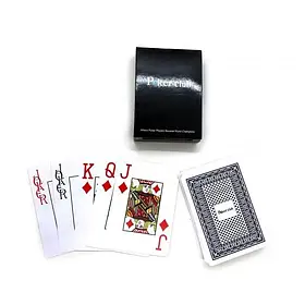 Карти гральні пластикові синя сорочка (POKER CLUB) (9,2 х6, 5х2 см)