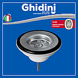 Випуск для кухонної мийки SIMPLEX Ø 80х1 1/2" Ghidini 329112, фото 4