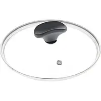 Крышка для посуды TVS 9465128003B201 28 см, стеклянная с металлическим ободком