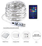 Гірлянда RGB управління з телефону gekmne блютуз USB 15 метрів, фото 2