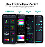 Гірлянда RGB управління з телефону gekmne блютуз USB 15 метрів, фото 4