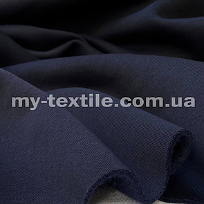 Тканина тринитка з начосом Пеньє Туреччина Темно-синій