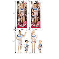 Кукла тип Барби 29 см папа/мама с детьми ST999-31