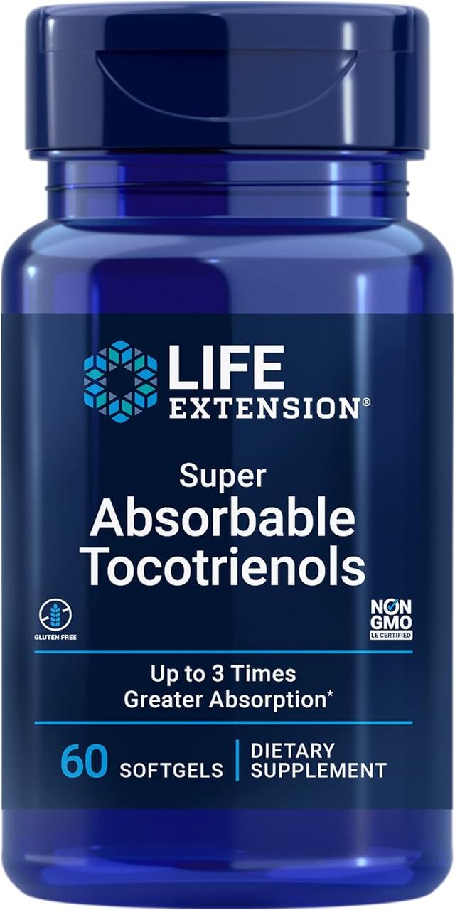 Life Extension Super Absorbable Tocotrienols / Вітамін Е з токотриєнолами 60 капсул