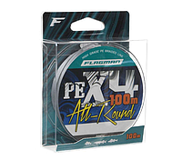 Шнур для джига Flagman All-Round PE X-4 100м 0.16мм Grey (Рыболовный шнур для рыбалки флагман)