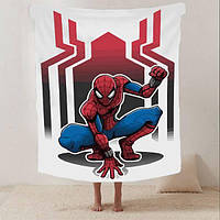 Плед Спайдермен Человек-паук качественное покрывало с 3D рисунком размер 160х200