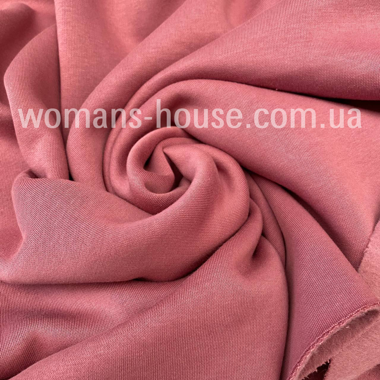 Тканина тринитка з начосом Пеньє Туреччина Пудра, фото 1